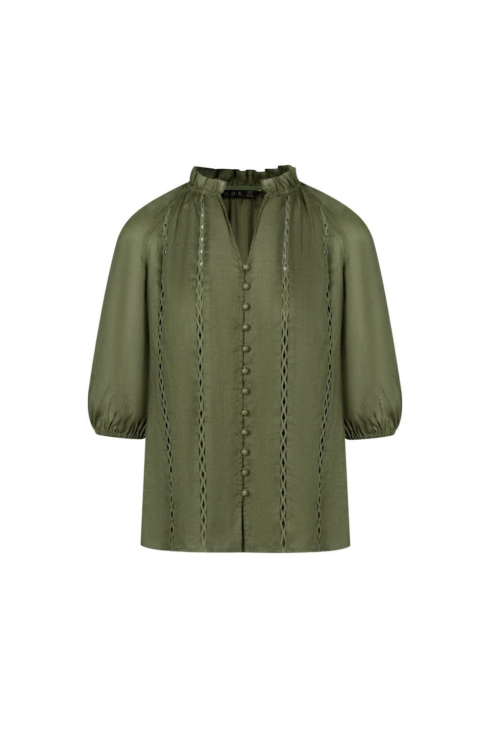 G.D.S. Isabetta Blouse in khaki - women's blouse - view 4