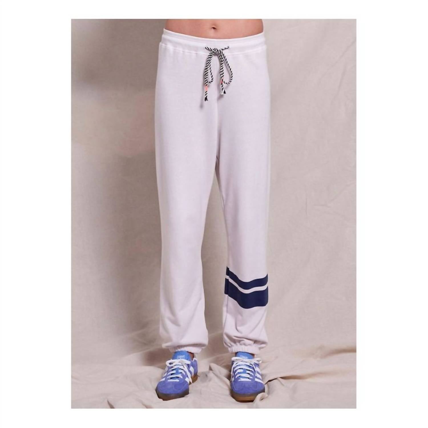 Sundry Double Stripe Sweatpant in oyster - women's pants