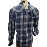 Silver Jeans Co - Men's Plaid Long Roll Tab Sleeve Shirt