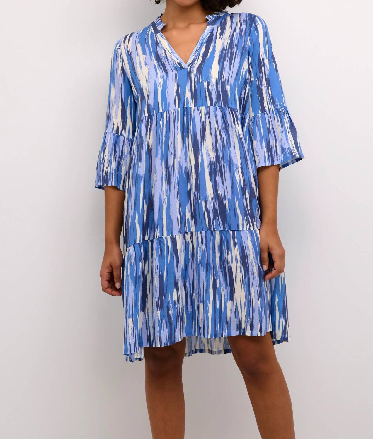 Kaffe - Arina 3/4 Sleeve A-Line Fit Dress