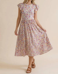 Haptics - Folded Ruffle Short Sleeve Babydoll Dress- Plus