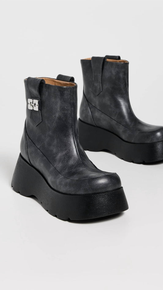 Ganni - Women's Kat Low Boot Vintage Boot