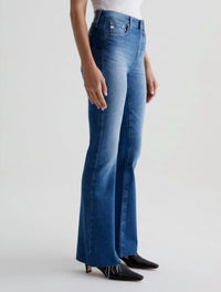 AG Jeans Farrah High Rise Bootcut Jeans in runway - women's jeans - alternate view