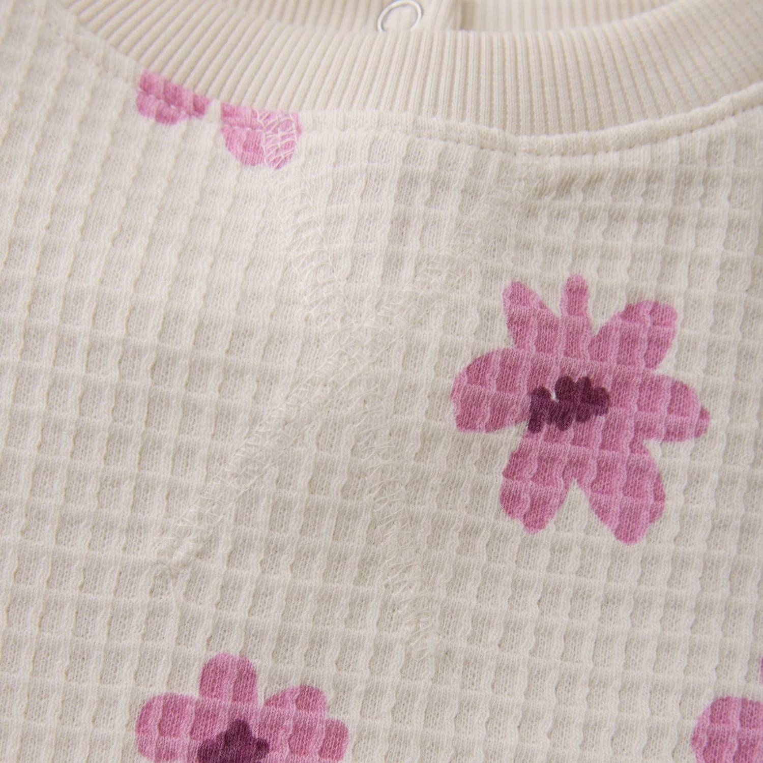 Minymo - Girl's Floral Waffle Set