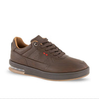 Andrea Men's Athletic-inspired Sneaker in dark brown 1 - men's sneaker
