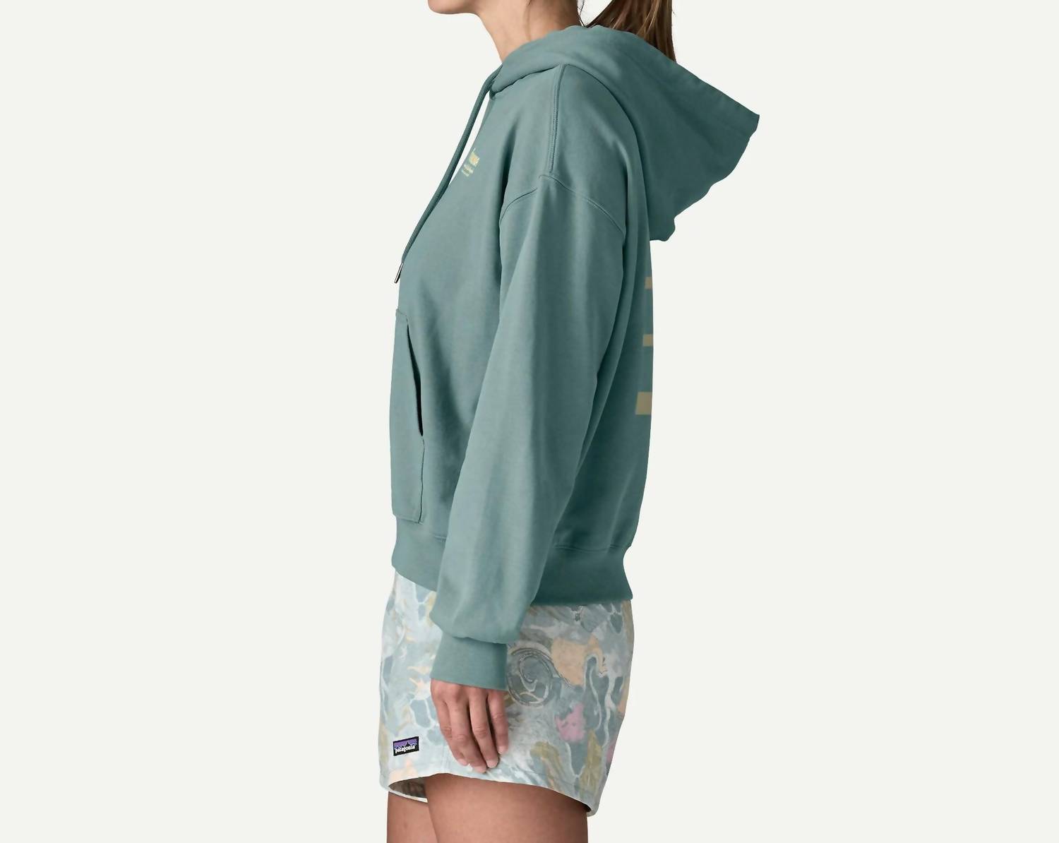 Patagonia Water People Waveside Daily Hoody in blue sage - women's top - alternate view