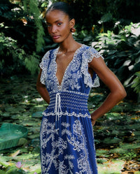 Farm Rio - Romantic Richelieu Maxi Dress