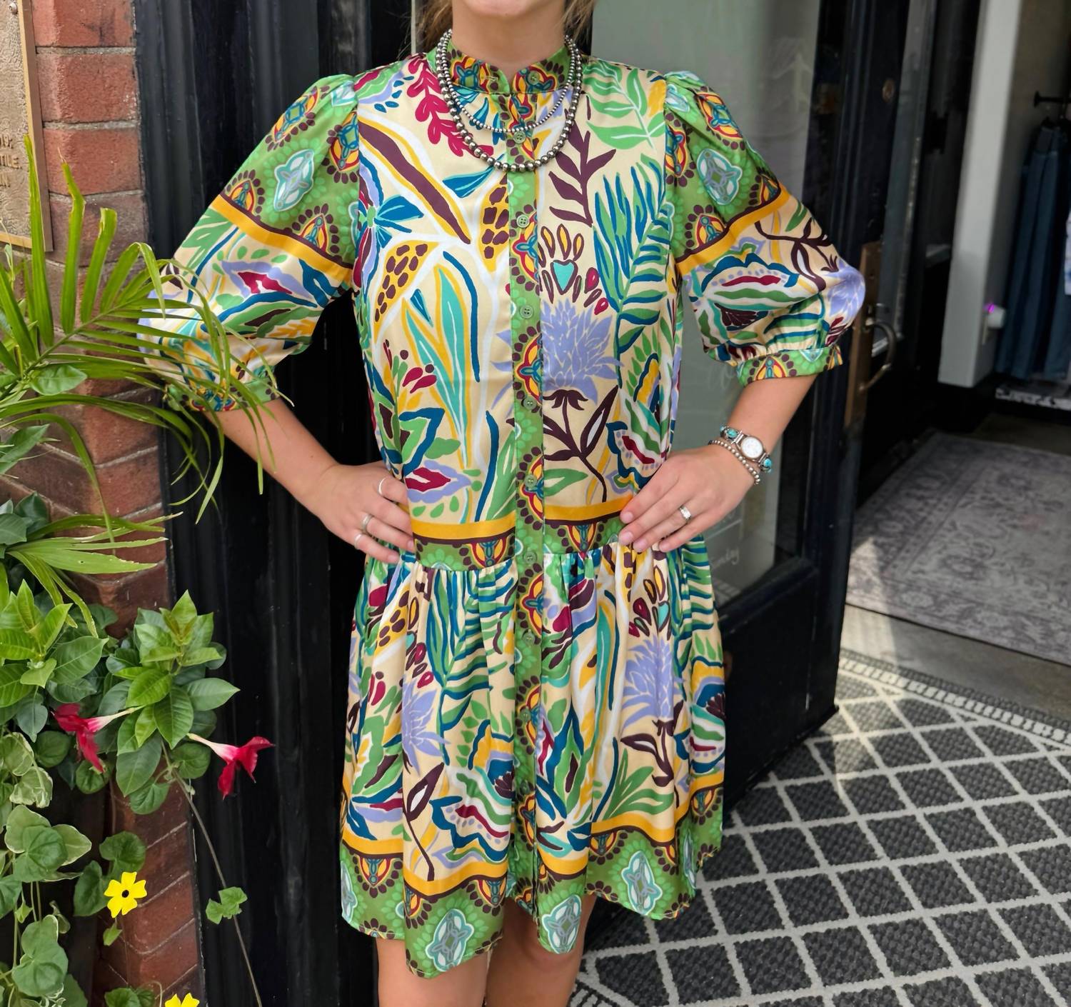 Jade - Tiered Shirt Dress