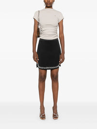 Rabanne - Studded-hem Mini Skirt