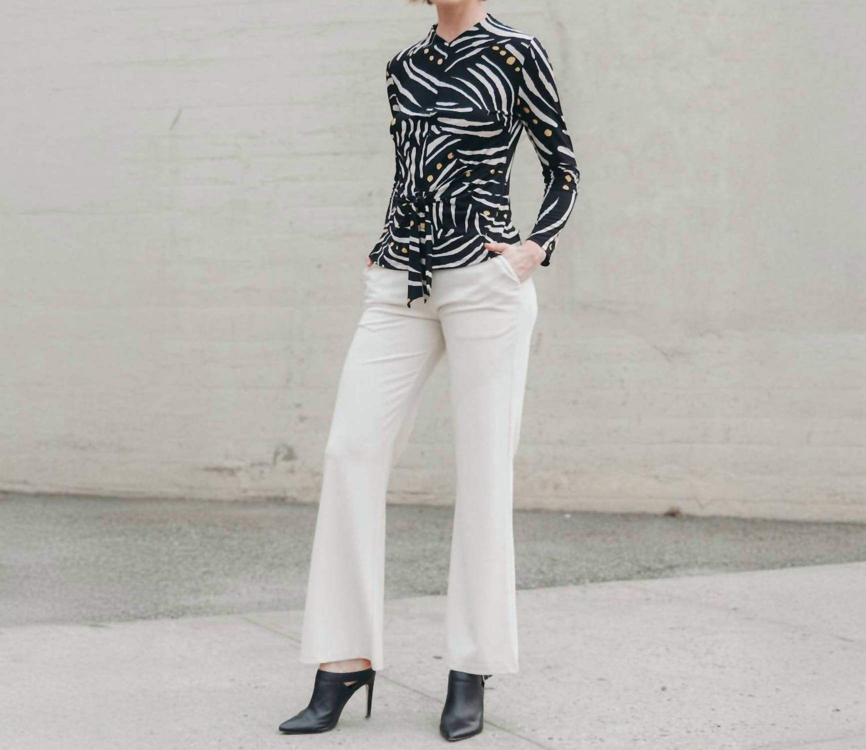 Clara Sunwoo - Center Front Tie Top