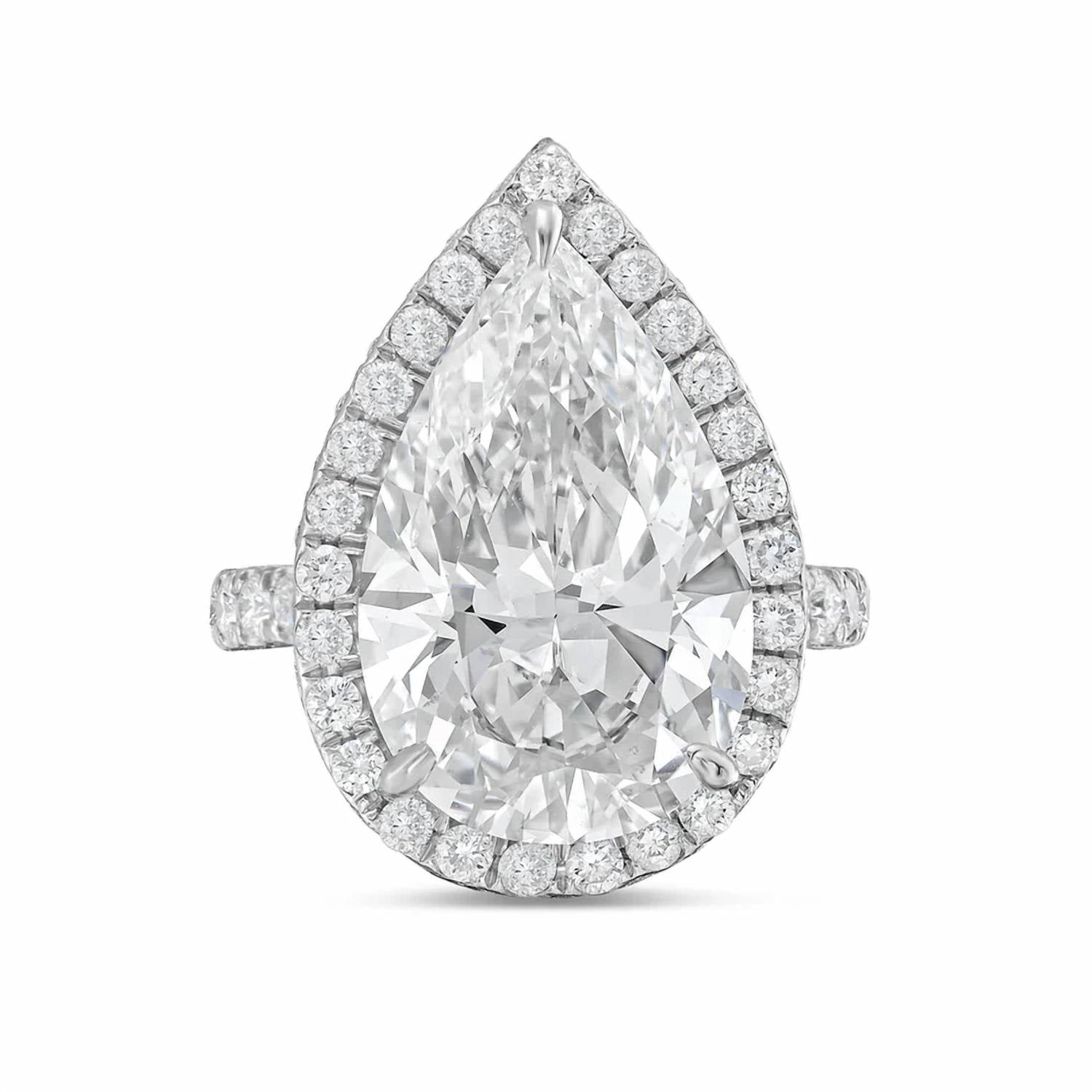 Diana M Jewels - Women's Pear Lab-Grown Diamond Fashion Ring (13.00 Ct) - Signature