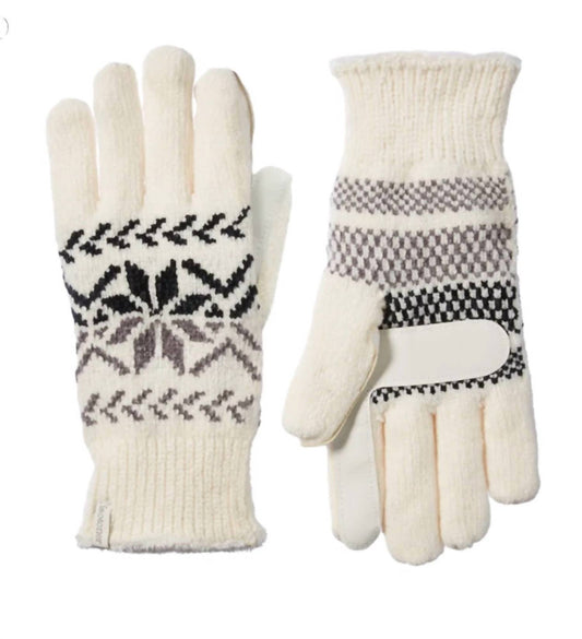 Women's Chenille Snowflakes Gloves