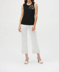 Joseph Ribkoff - Silky Knit And Chiffon Fitted Top