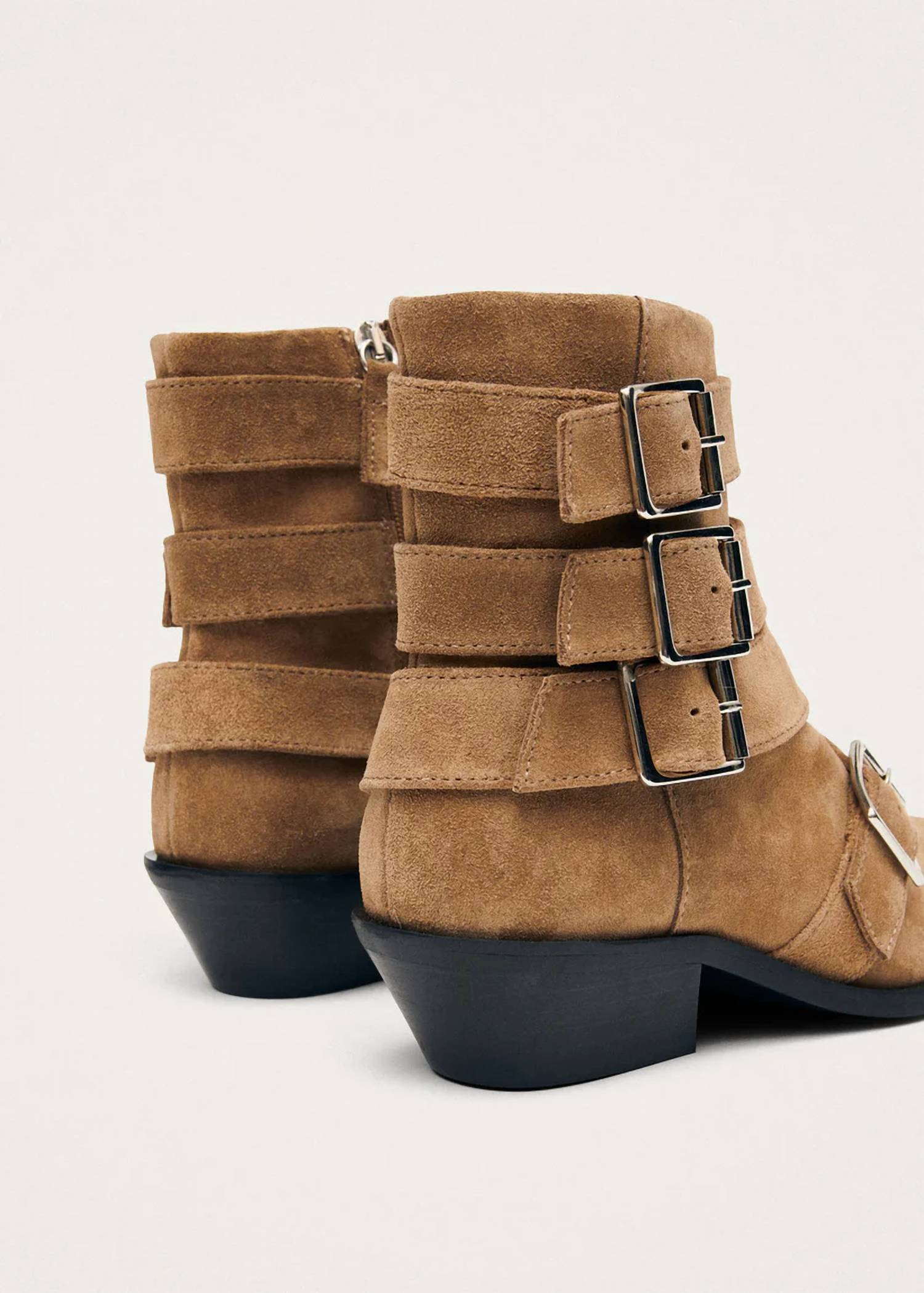 ALOHAS Women's Eras Suede Leather Ankle Boots in tan - women's shoe - alternate view