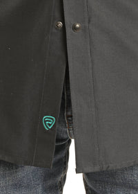 Panhandle - Rock & Roll Long Sleeve 2 Pocket Border Woven Snap Shirt