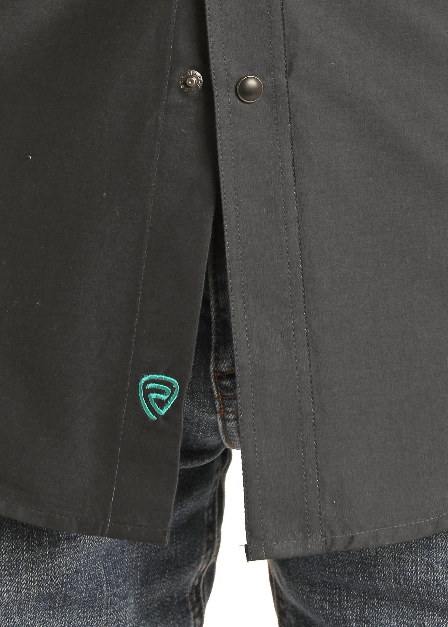 Panhandle - Rock & Roll Long Sleeve 2 Pocket Border Woven Snap Shirt