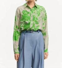 Essentiel Antwerp - Forgetmenot Silk Button Down Shirt