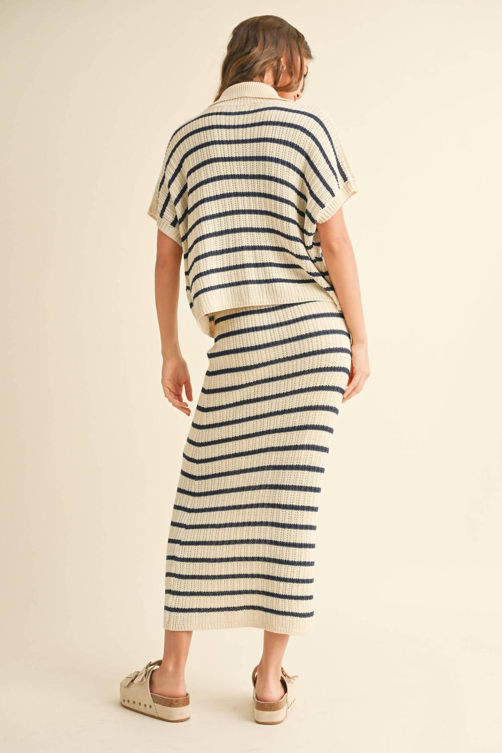 Miou Muse - Collared Short Sleeve Top