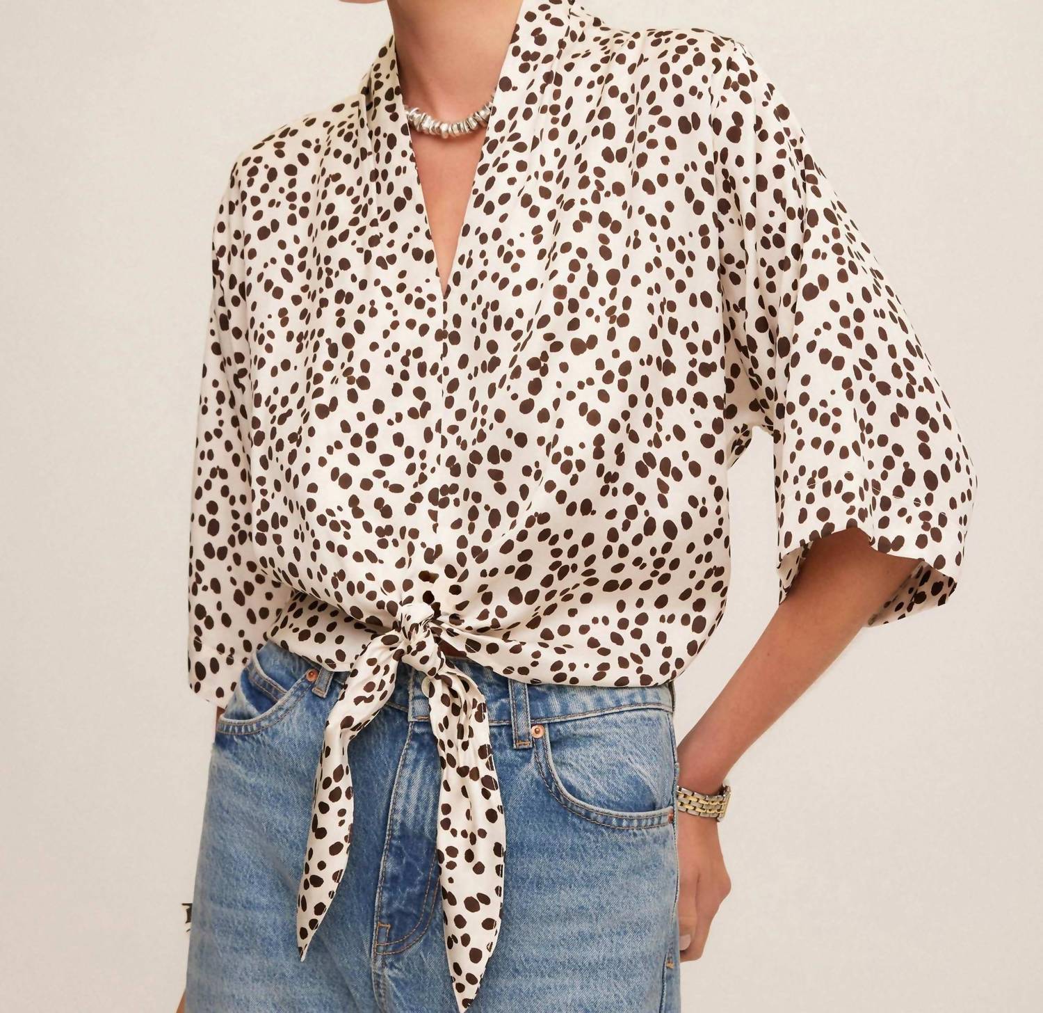 Fifteen Twenty - Women's Bernice Tie Front Blouse