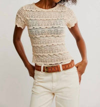 Free People - Angelina Lace Tee