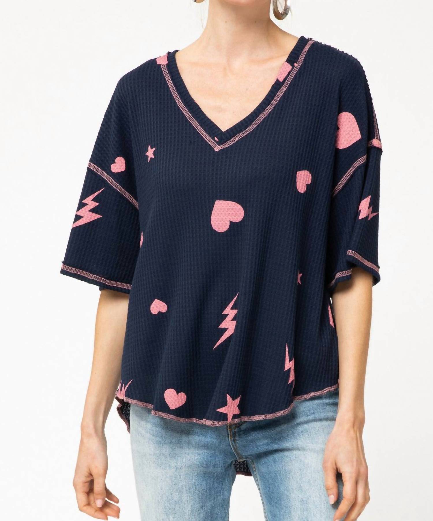Entro - Waffle Knit Top
