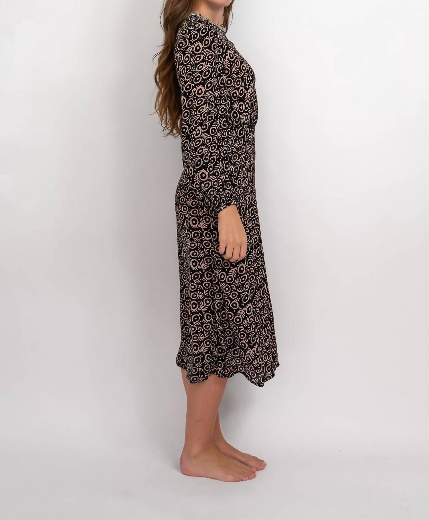 SEA Emmeline Dress in black - women's dress - detail view