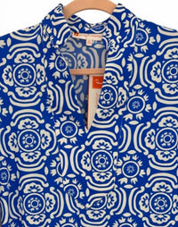 Jude Connally - Women Chris Sunburst Tile Cobalt Tunic