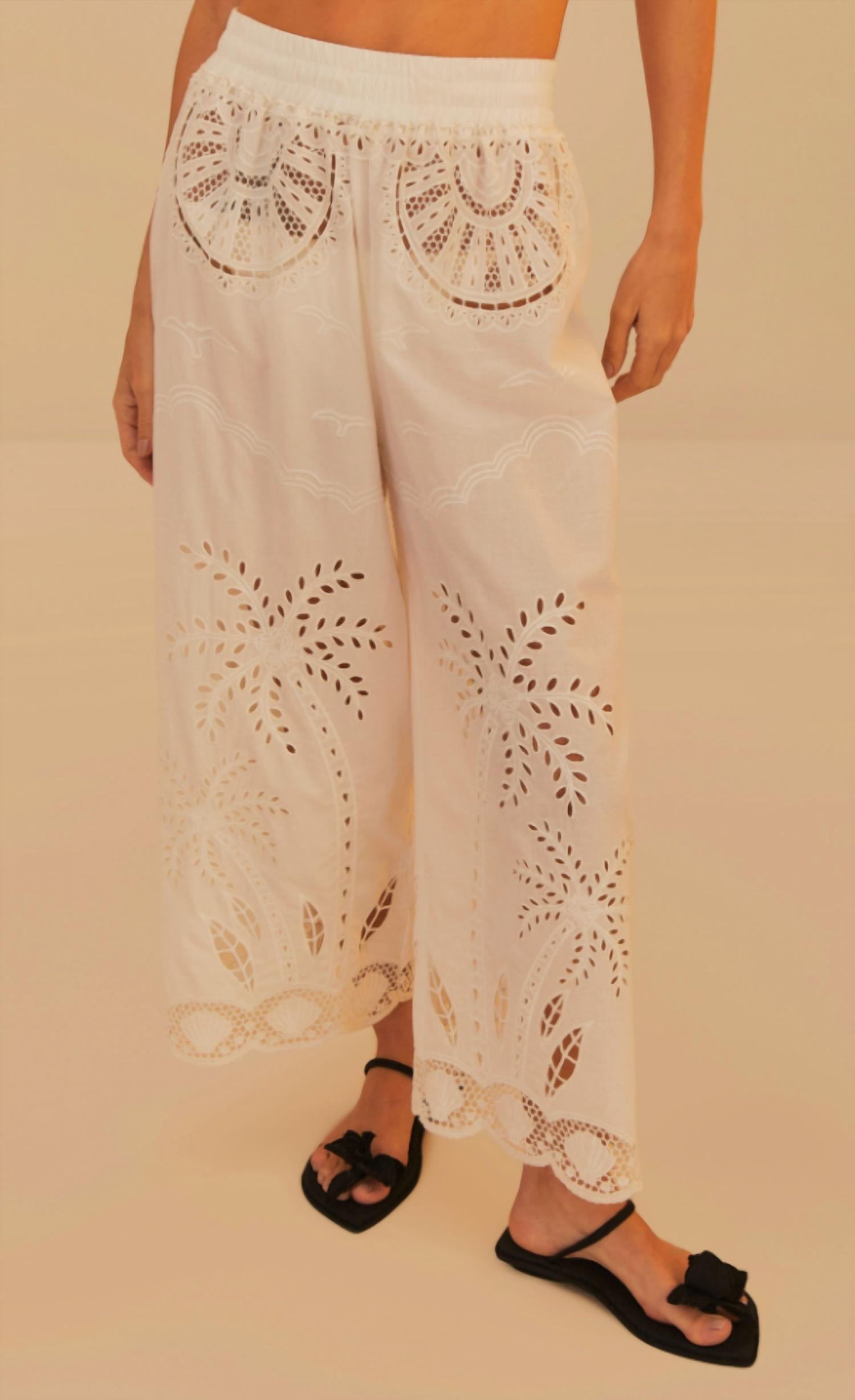 Farm Rio - Coconut Richilieu Pants