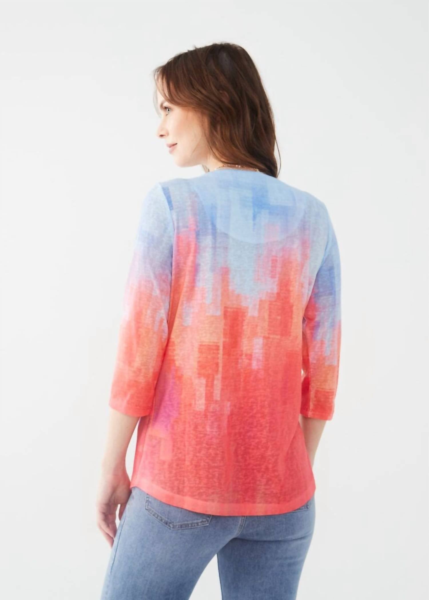 Fdj - Nisa Three Quarter Sleeve Jersey Top