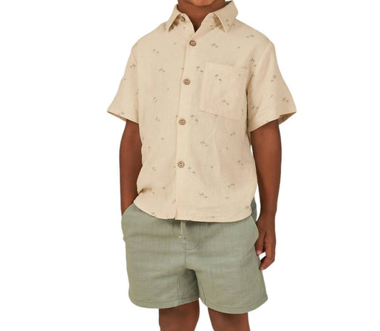 Rylee + Cru - Boys Collared Short Sleeve Shirt