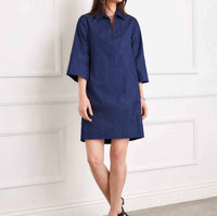 Karen Kane - Cuffed Sleeve Embellished Dress