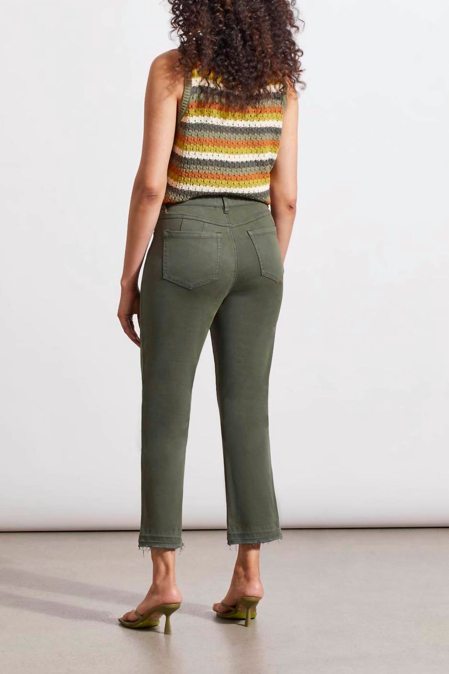 Tribal - Sophia Micro Flare Crop Jean