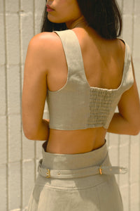 Le Kasha - Jirja Linen Crop Top