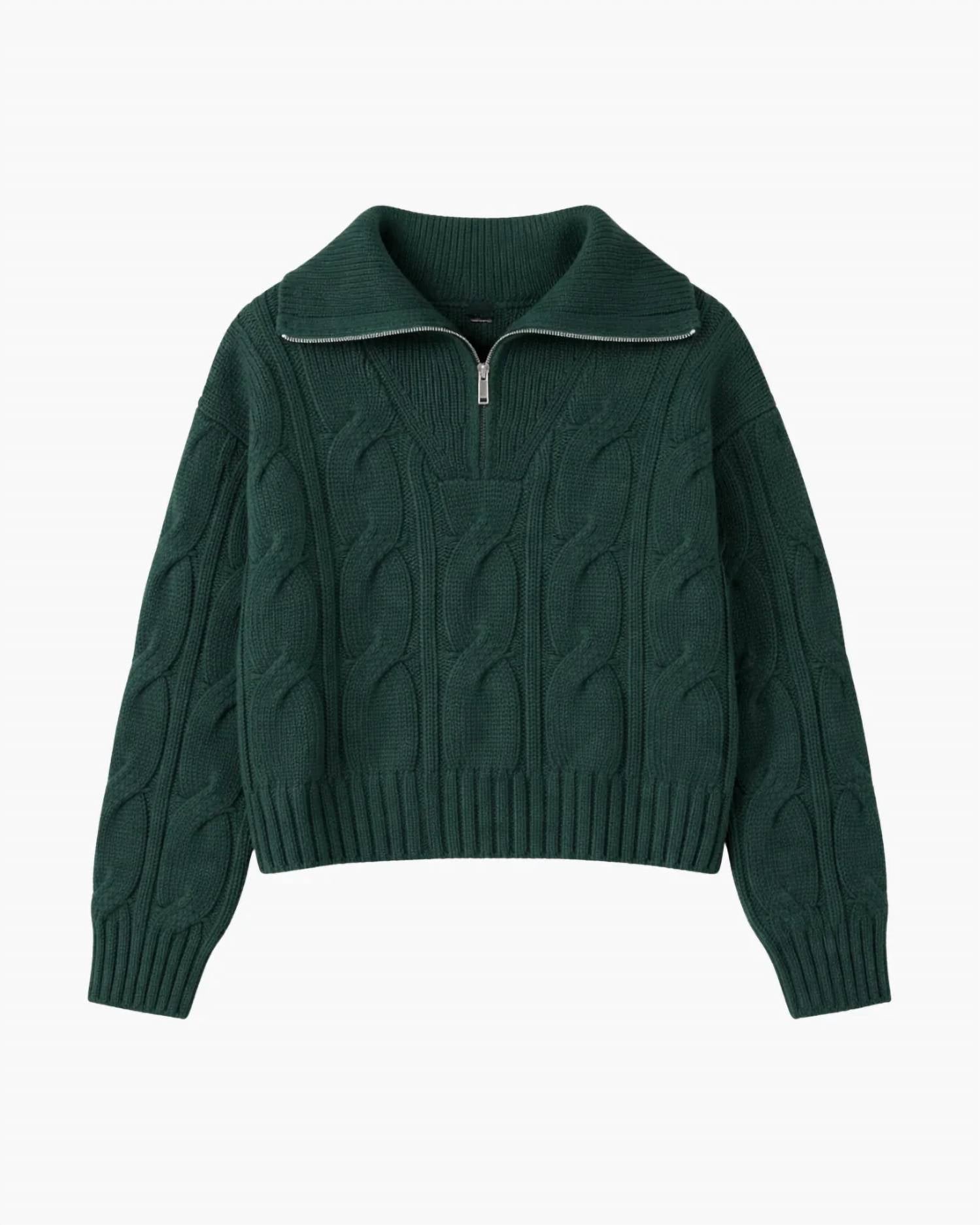 Sablyn - Esme Half Zip Cable Sweater