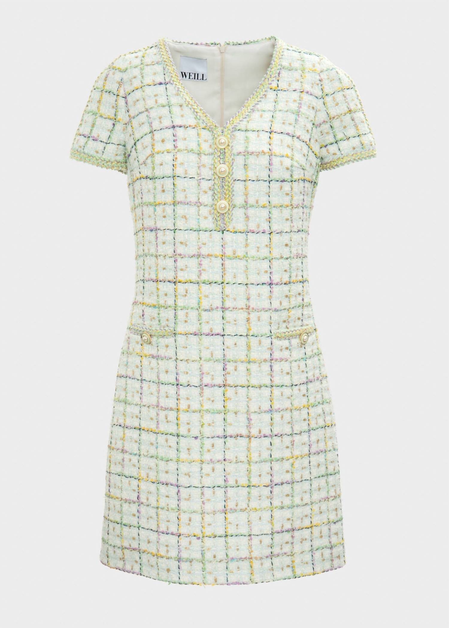 Weill - Pastel Tweed Mini Dress