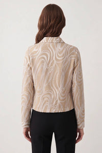 Joseph Ribkoff - Marble Zip Front Jacket