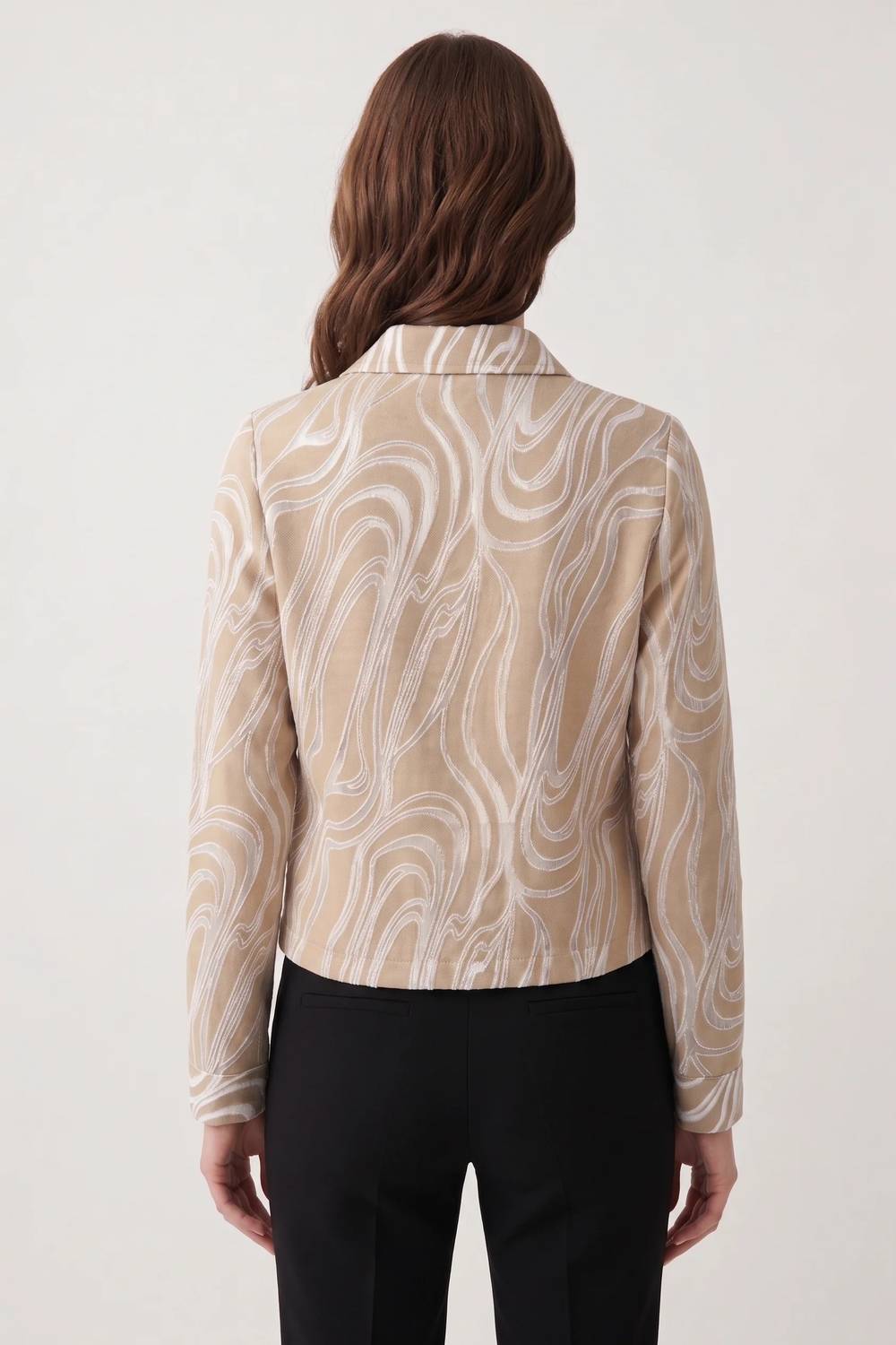 Joseph Ribkoff - Marble Zip Front Jacket