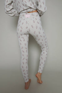 Sister Bloom - Rib Knit Henley & Long John Pajama Set