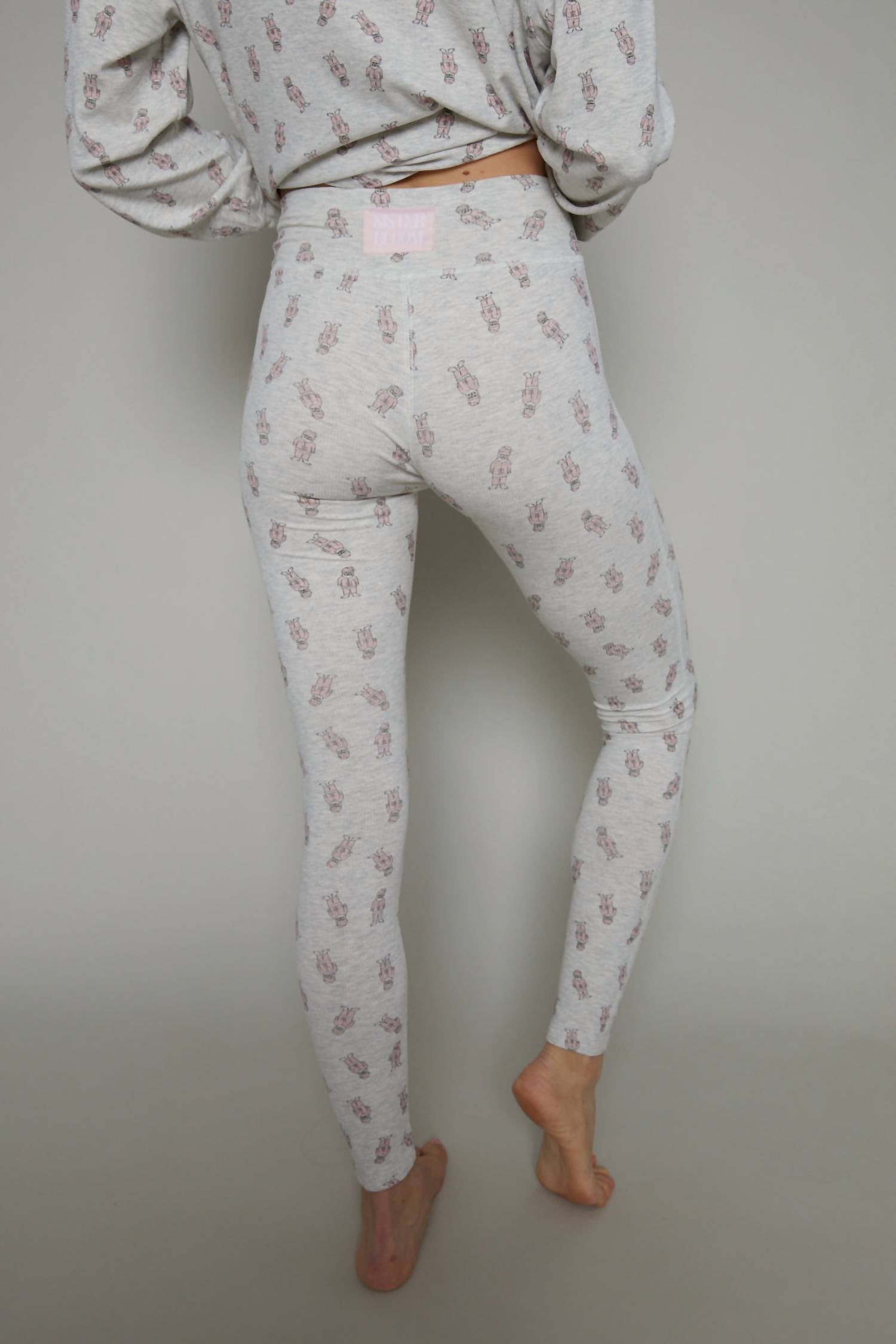Sister Bloom - Rib Knit Henley & Long John Pajama Set