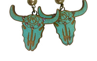 Pink Panache - Women's Steer Head Earrings