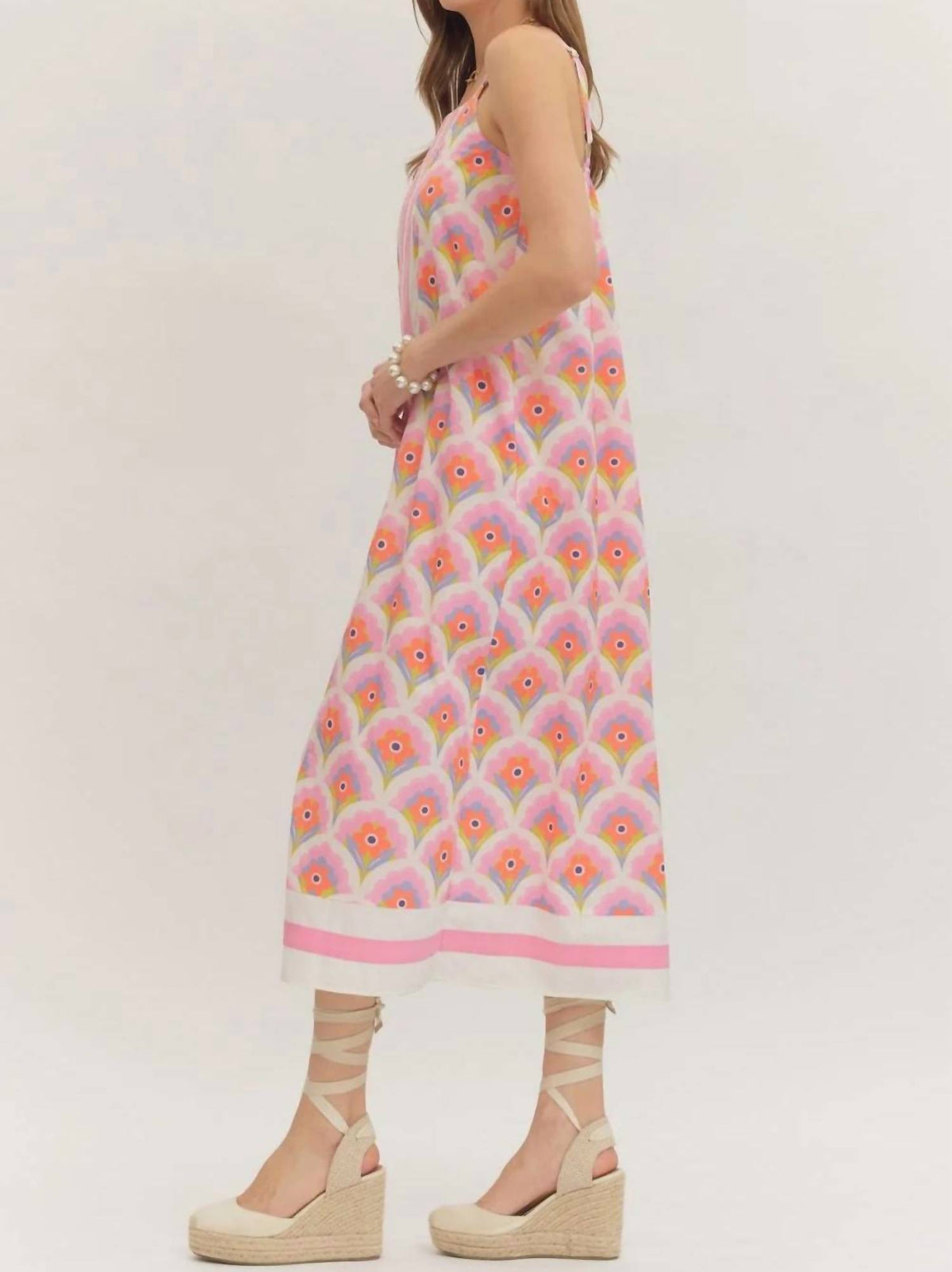 Entro - Nina Floral Midi Dress
