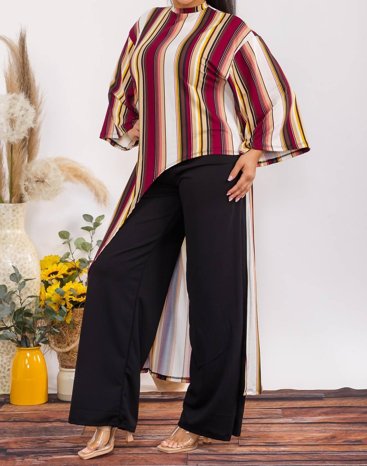 Karen T Design - Asymmetrical Top Two Piece Set