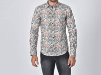 Eight X - Rain Forest Leaves Button Down Shirt