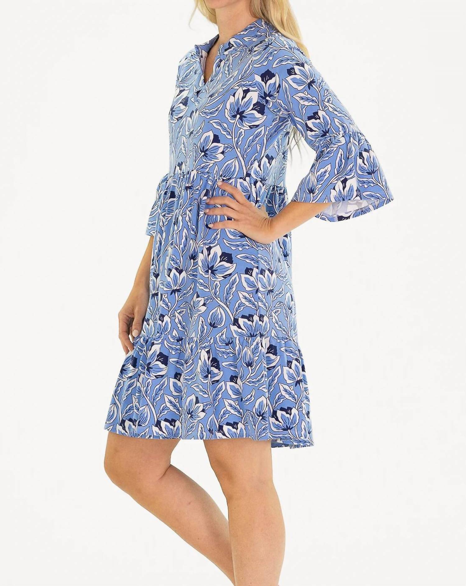 Duffield Lane - Eveline Dress Blue Blossom