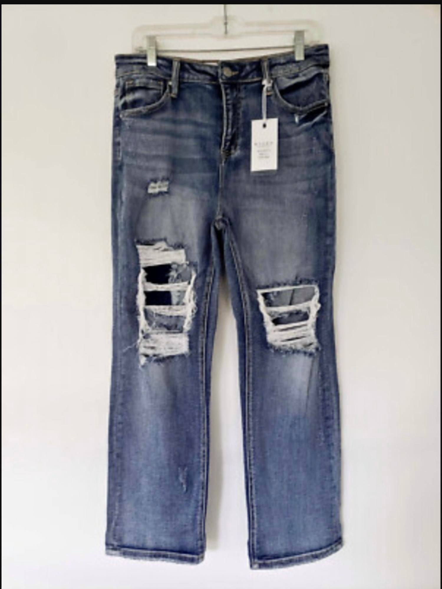 RISEN Women's High Rise Girlfriend Jean in denim - women's jeans