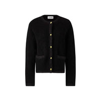 Malina Women's Carly Cardigan in black - women's cardigan - detail view