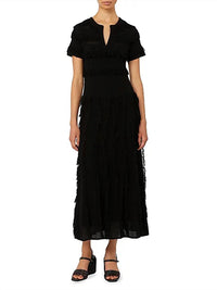 Maxmara - Patterned Viscose Yarn Dress