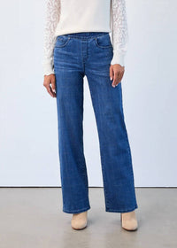 Fdj - Portia Pull-on Wide Leg Denim Pants