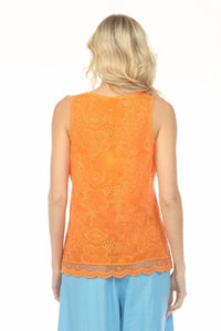 Johnny Was WAYNE TANK ELIZA in firecracker - women's tank top - alternate view