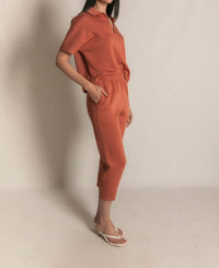 Before You Lana Ankle Pant in dusty rose - women's pants - alternate view